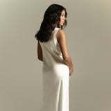Viscose Slip Dress White