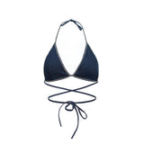 Denim Diamond Bra
